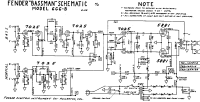 Fender Bassman-6G6B - Schematic